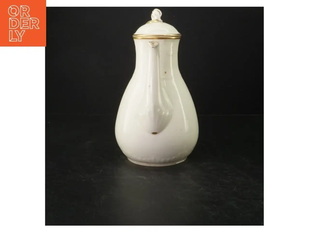 Billede 4 - Porcelænsteapot med gulddetaljer fra B&G (str. 26 cm)