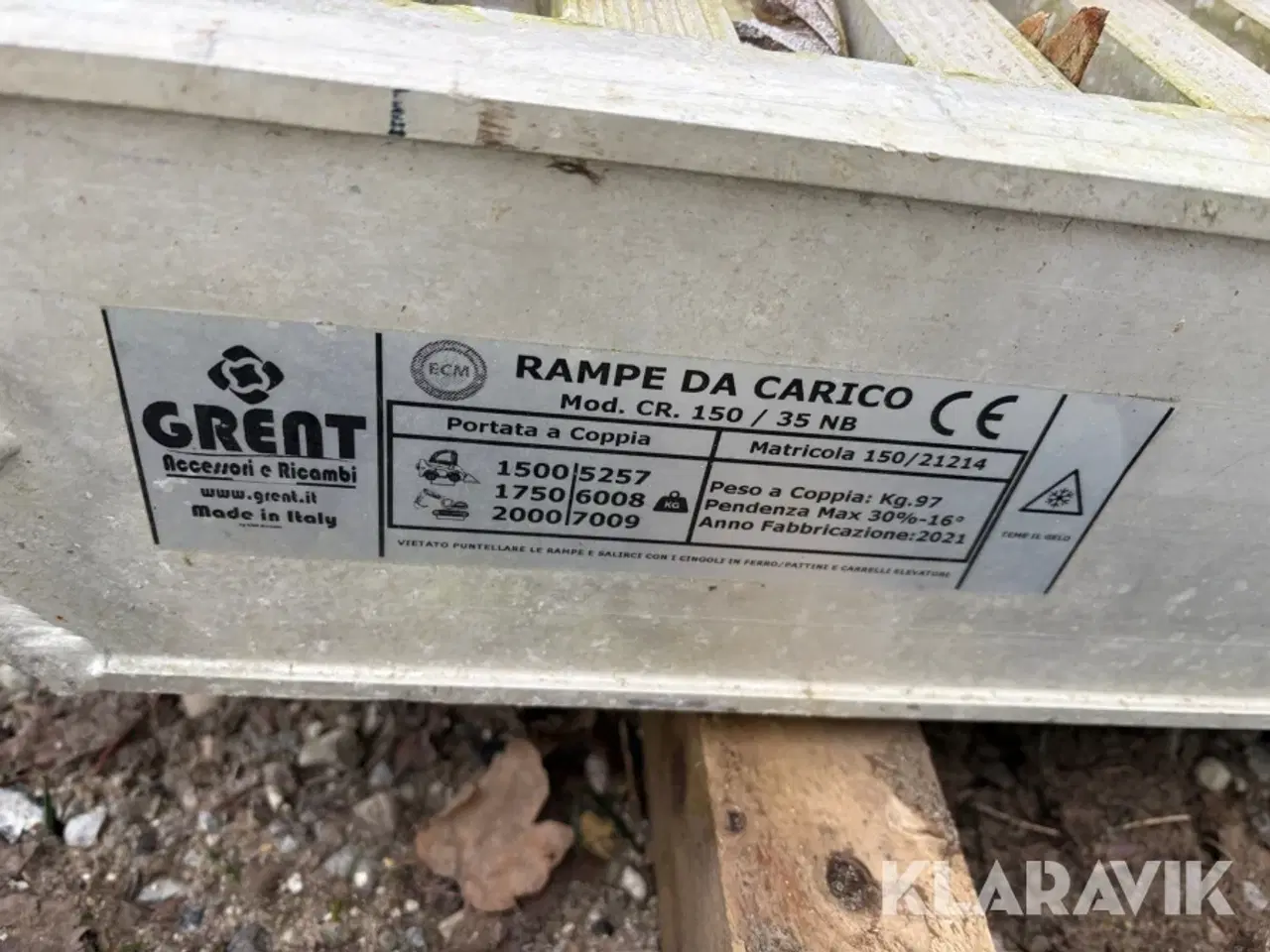 Billede 10 - Rampesæt Grent 150/35 NB 1 sæt