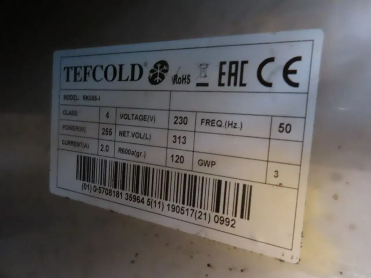 Billede 4 - Fryseskab TEFCOLD