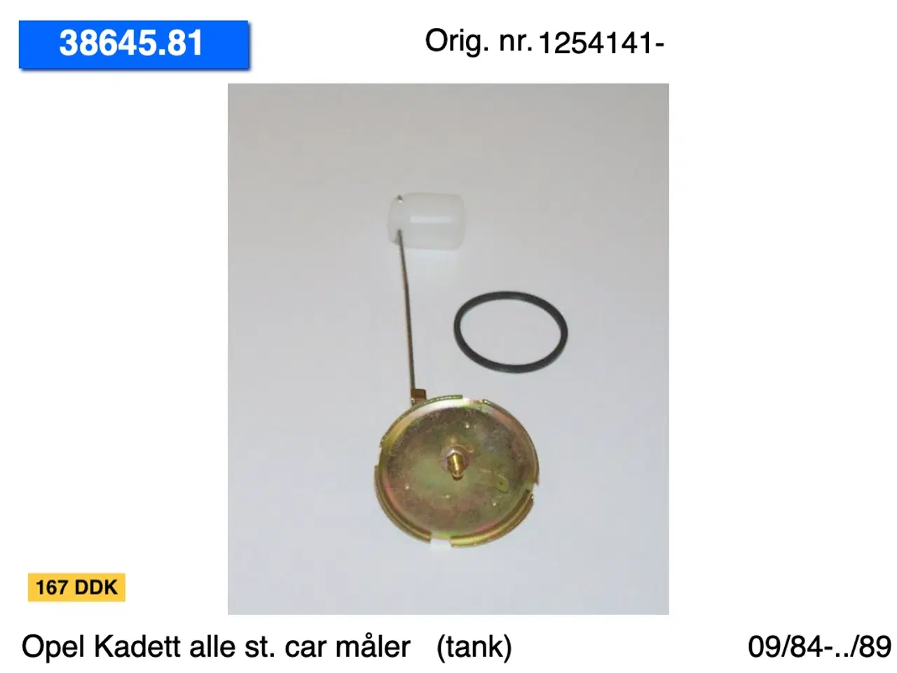 Billede 7 - Nye Opel Kadett st. car tanke