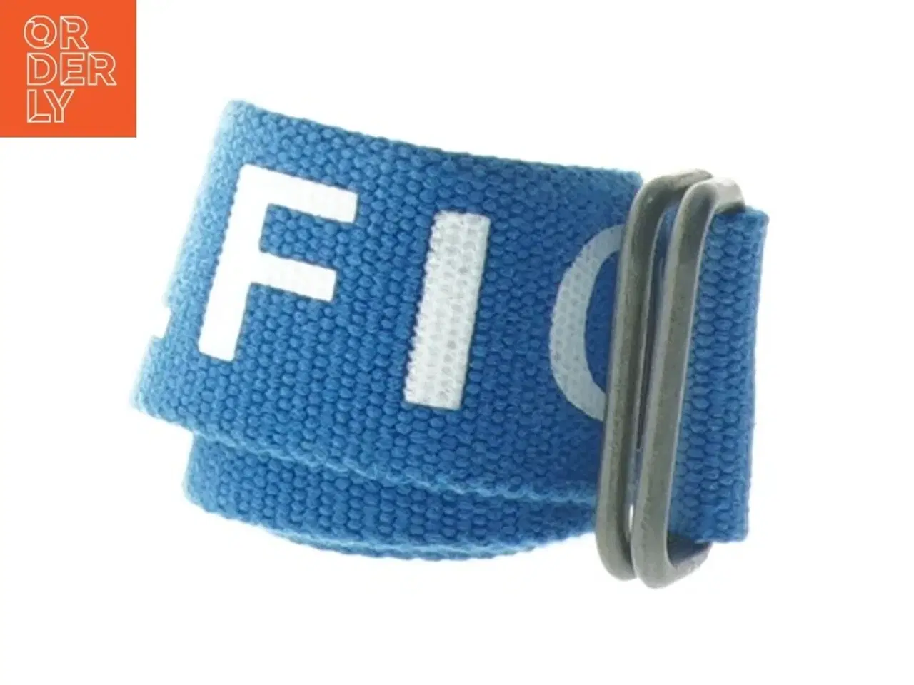 Billede 3 - Blåt nylonbælte med metalspænde fra Tommy Hilfiger (str. 72 cm)