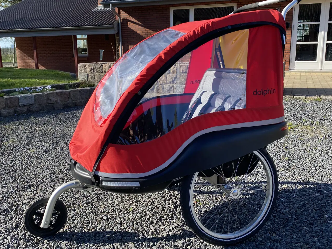 Billede 1 - Winther Dolphin cykeltrailer / barnevogn til 2 små