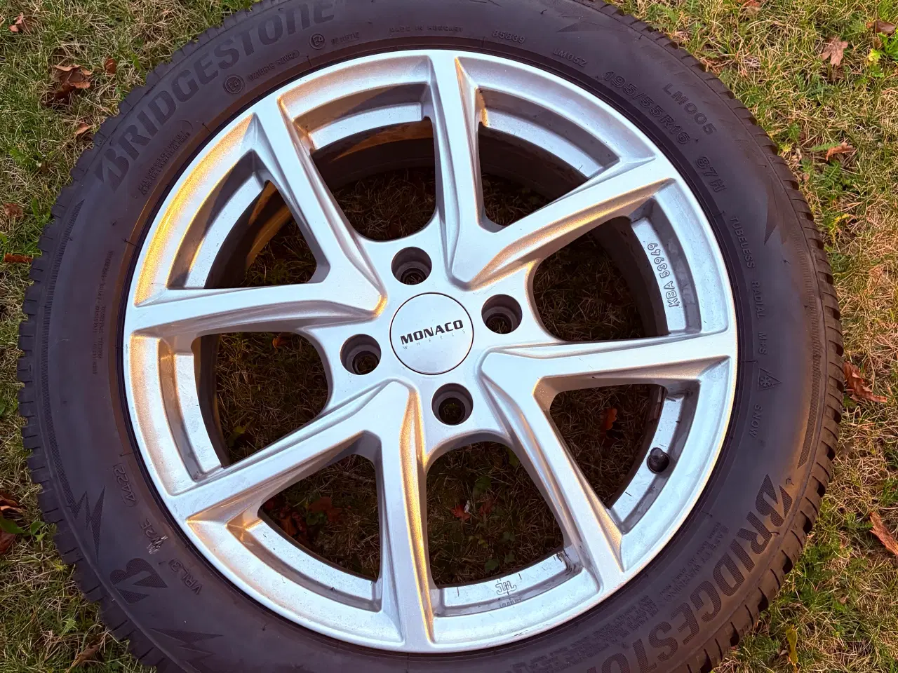 Billede 2 - Komplet vinterhjul – Bridgestone Blizzak 195/55R16