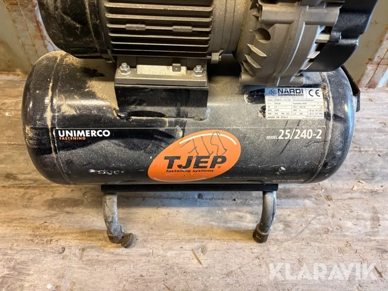 Billede 5 - Kompressor Tjep EXTREME 1 25 Litri