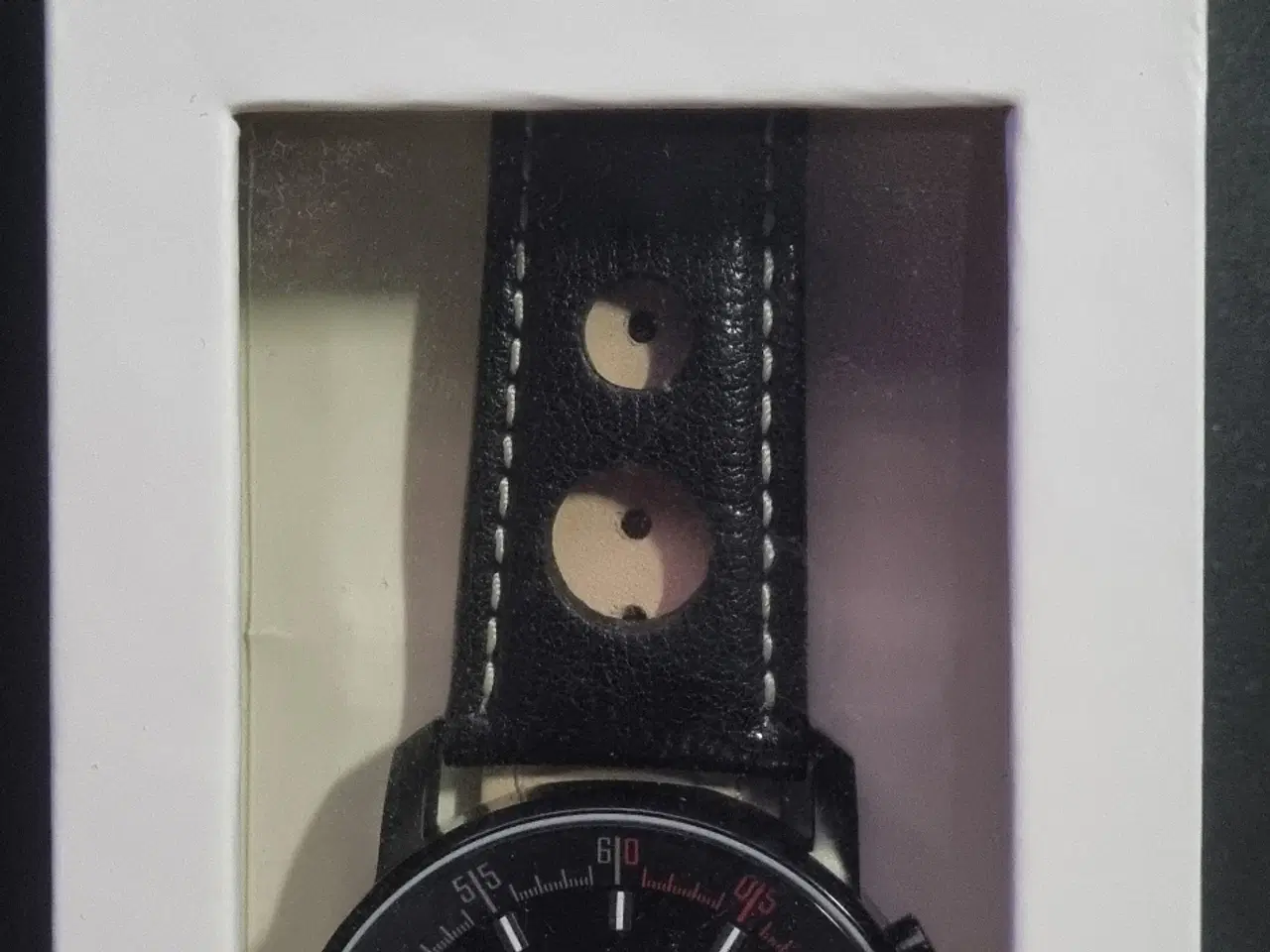 Billede 1 - Lambretta Imola Black Chronograph Watch | Leather
