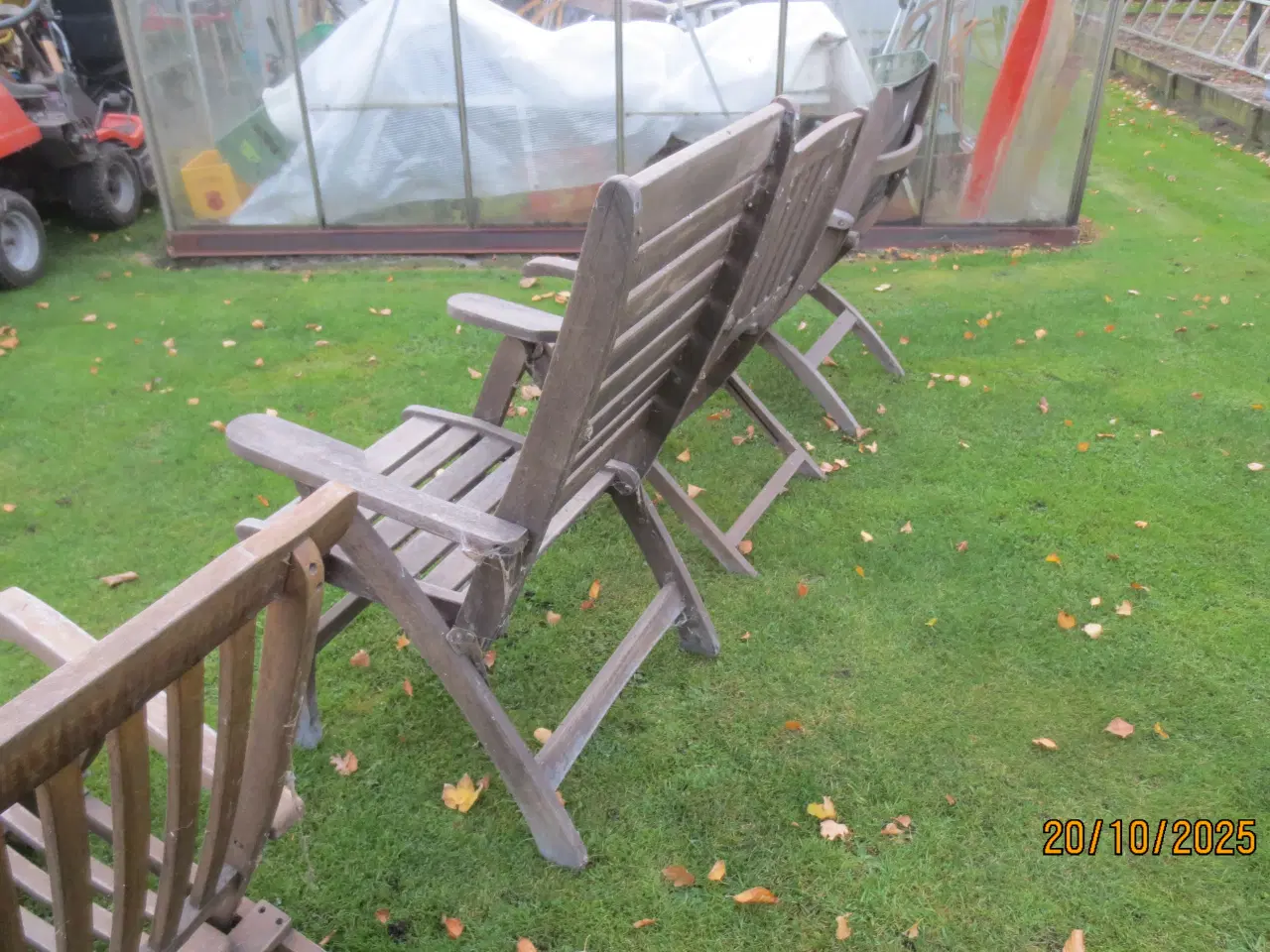 Billede 10 - 4 stk Teak havestole / liggestol