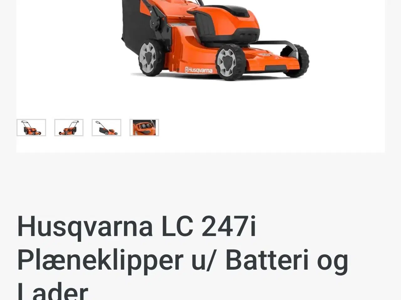 Billede 7 - Husqvarna LC 247i batteridrevet plæneklipper