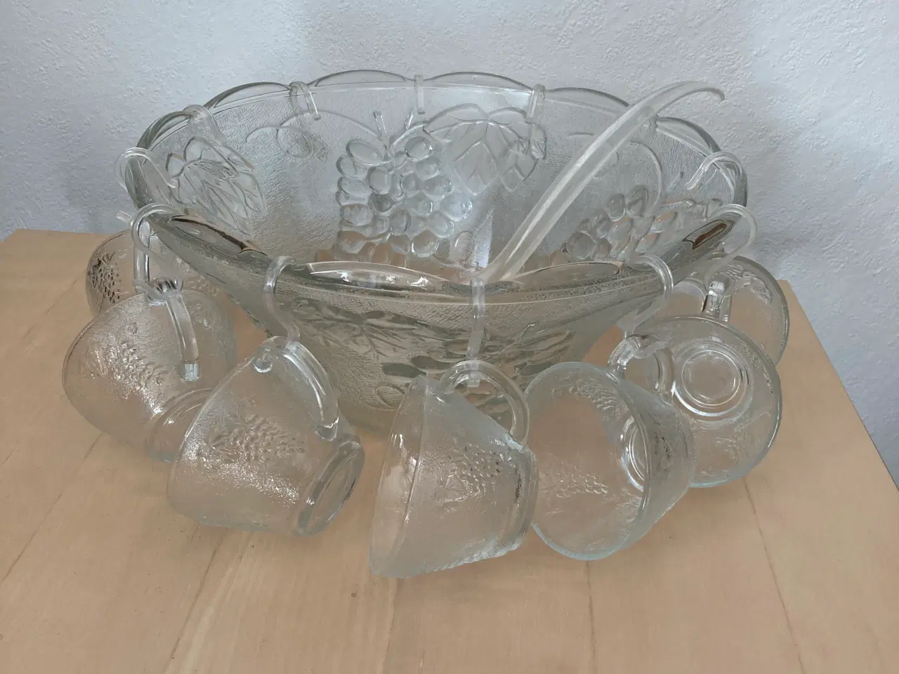 Billede 1 - Gløg sæt bowle og 12 kopper i glas og 1 opøserske