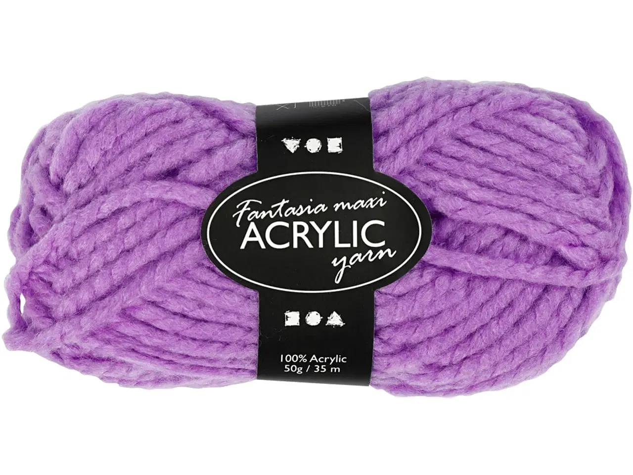 Billede 1 - Fantasia Polyacrylgarn, L: 35 M, Maxi, lilla, 50g/ 1 ngl.