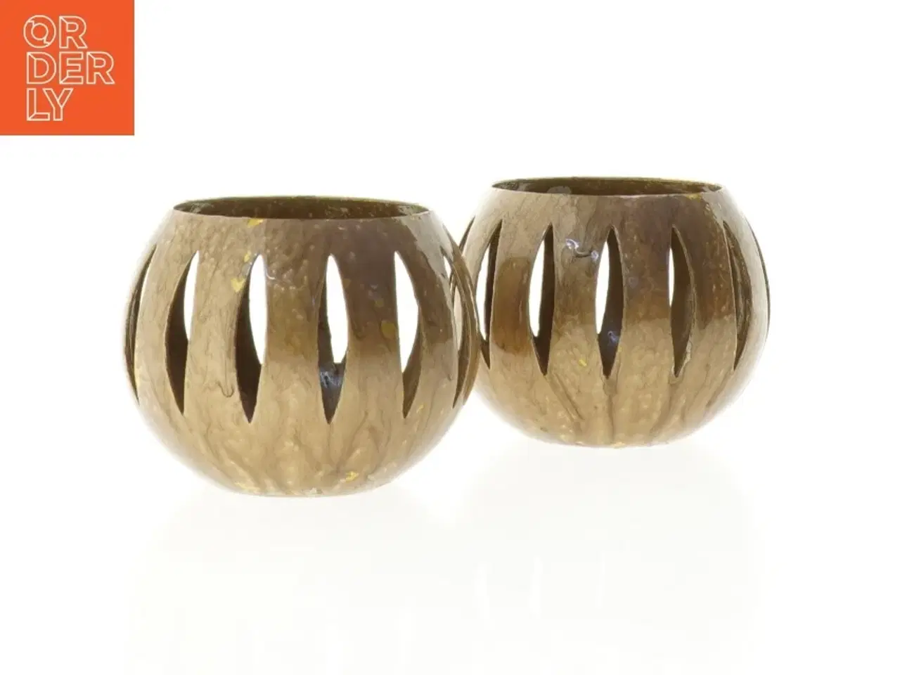 Billede 1 - Trælysestager (str. 7,5 x 9,5 cm)