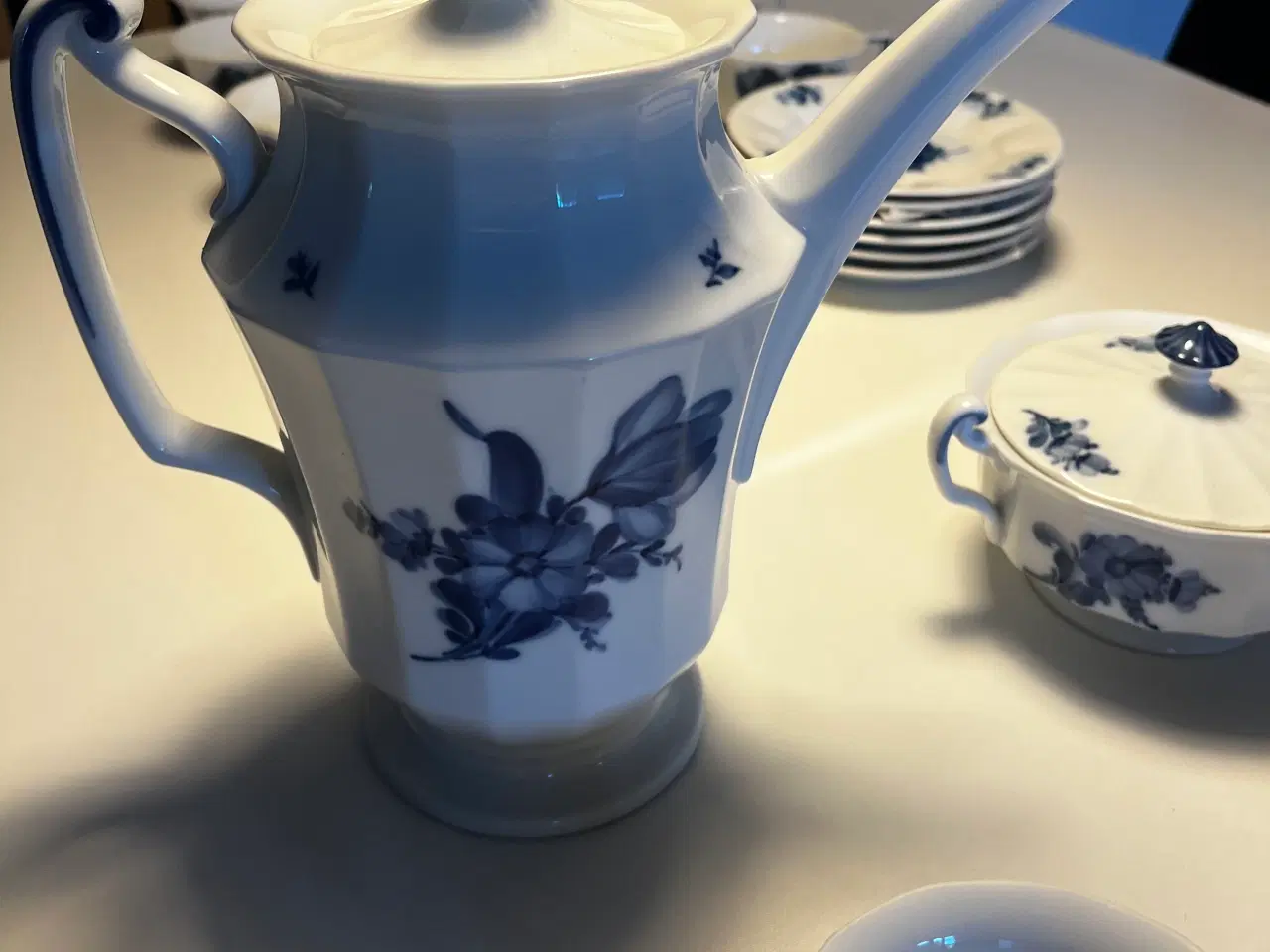 Billede 6 - Royal Copenhagen blå blomst kaffestel