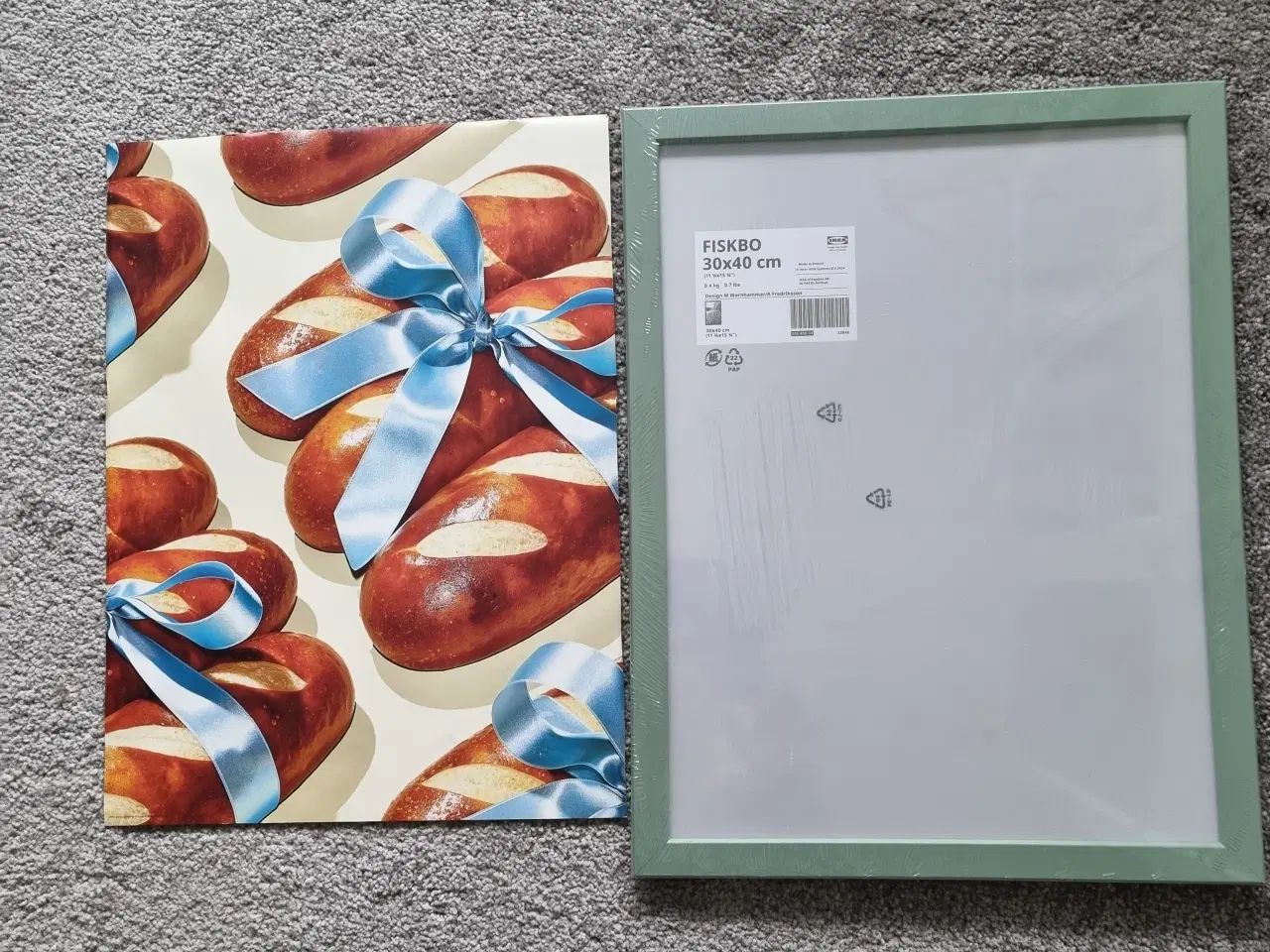 Billede 1 - Fiskbo ramme 30x40 cm  inklusive plakat fra Ikea 