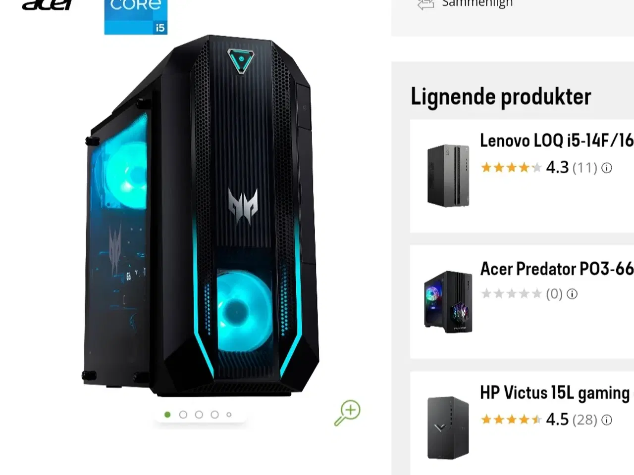 Billede 3 - Predator i5-11400 Gamer Pc +24" Skærm