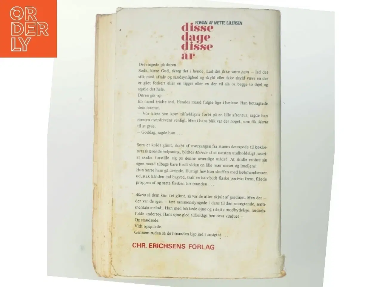 Billede 3 - Disse dage - disse år af Mette Ejlersen (Bog)