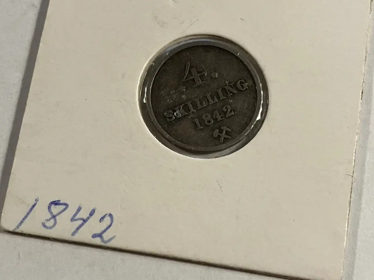 Billede 1 - 4 Skilling 1842 Norge