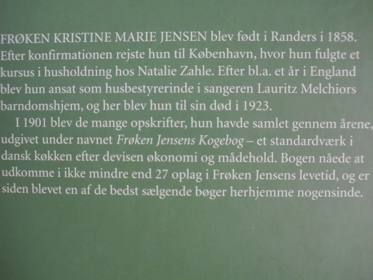 Billede 4 - frøken jensens kogebog. bogklub 2005, rev. og ajou