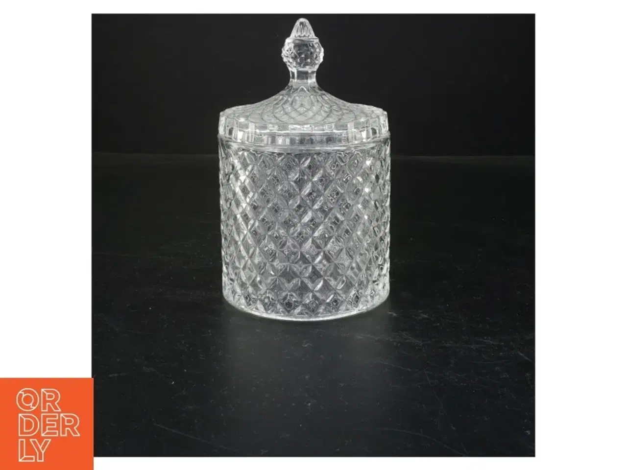 Billede 1 - Glaskrukke med låg (str. 18x10 cm)