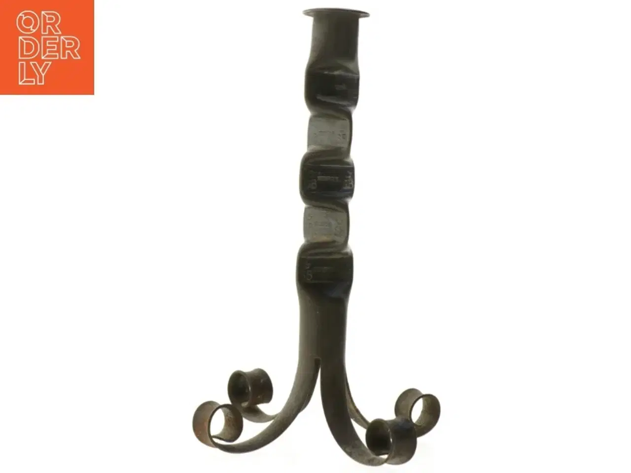 Billede 2 - Rustik jern lysestage (str. 23 cm)