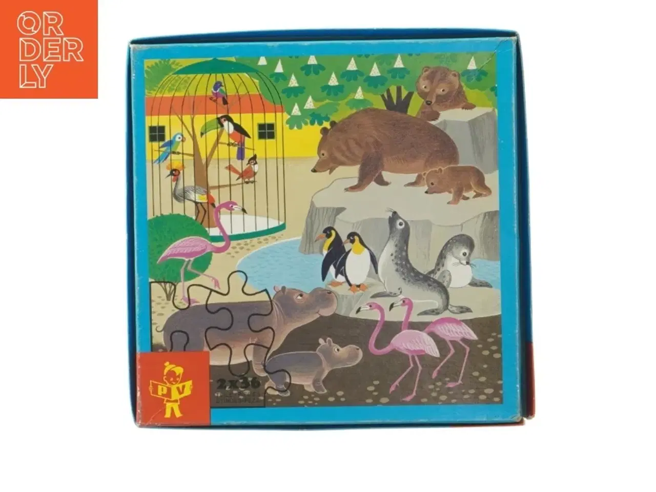 Billede 3 - Vintage børnepuslespil (str. 2 x 36. brikker)