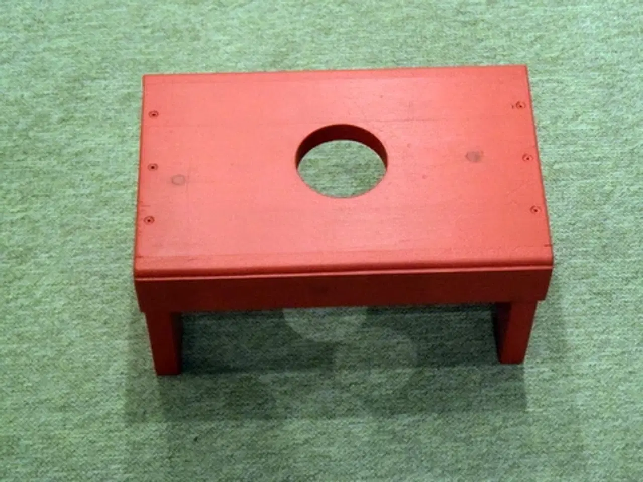 Billede 1 - Træ Skammel, Rød eller Blå