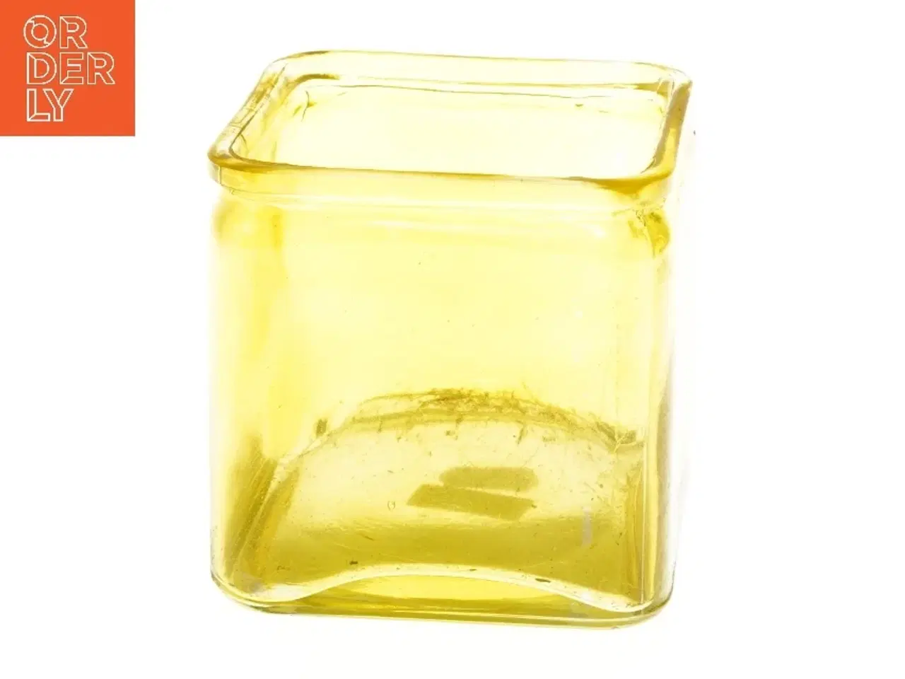 Billede 1 - Gul glasskasse (str. 12x12x12 cm)