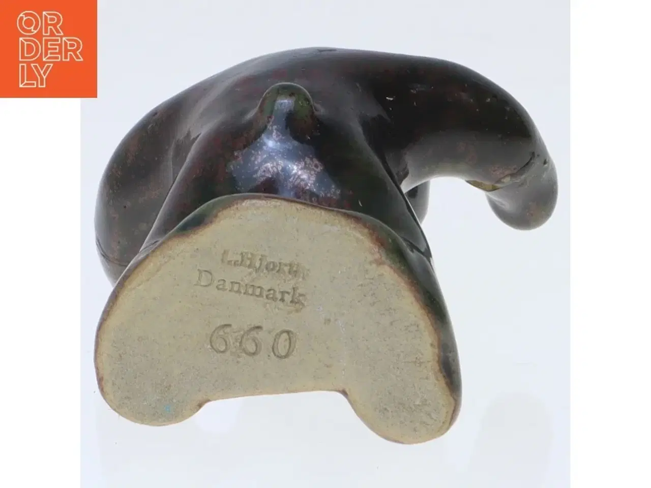 Billede 2 - Keramik bjørneskulptur fra L. Hjorth (str. 7 cm)