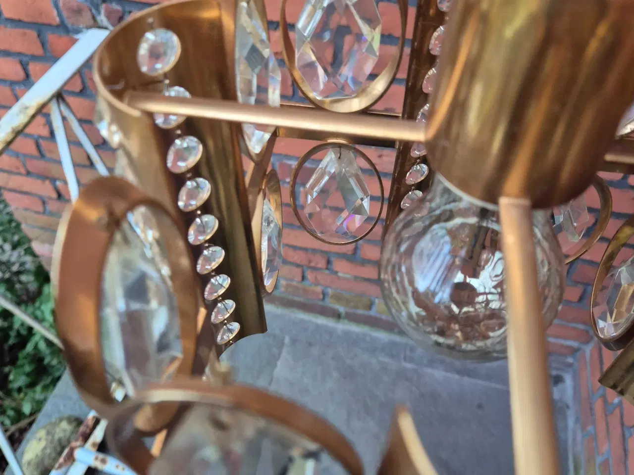 Billede 6 - Fin retropendel med prismer i klart glas