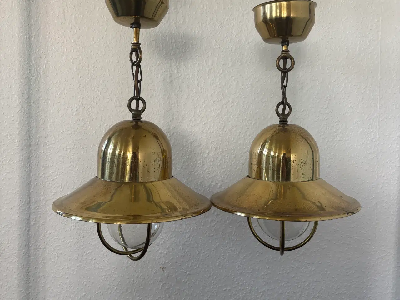 Billede 5 - Messing skibslamper i god stand 