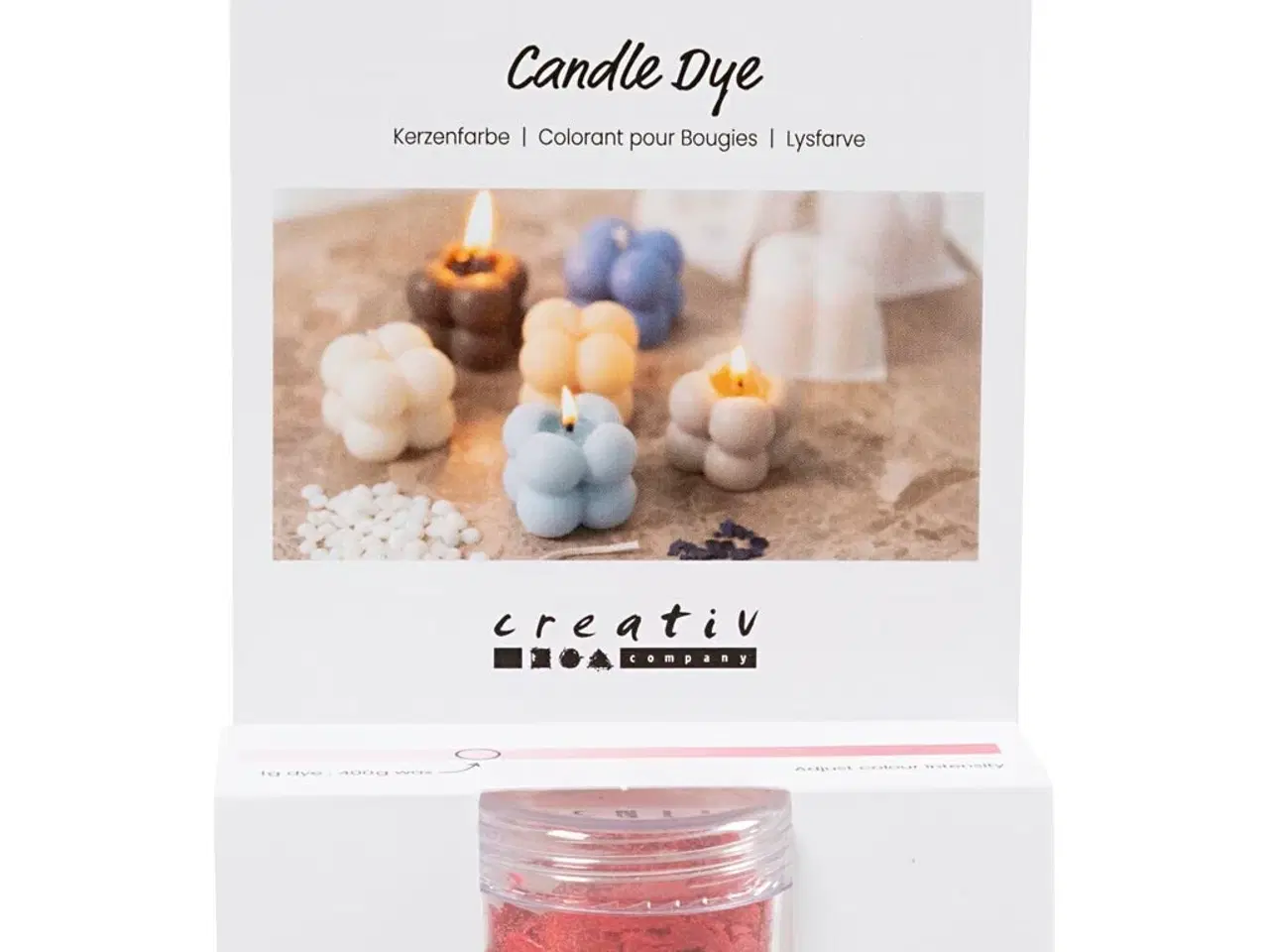 Billede 1 - Lysfarve i Lys Rosa - 5g til Unikke Lysprojekter