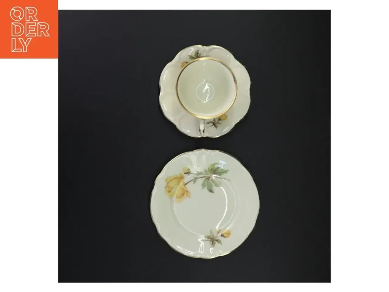 Billede 2 - Porcelænskop og underkop med tallerken fra Antoinette (str. 16 x 9 cm)