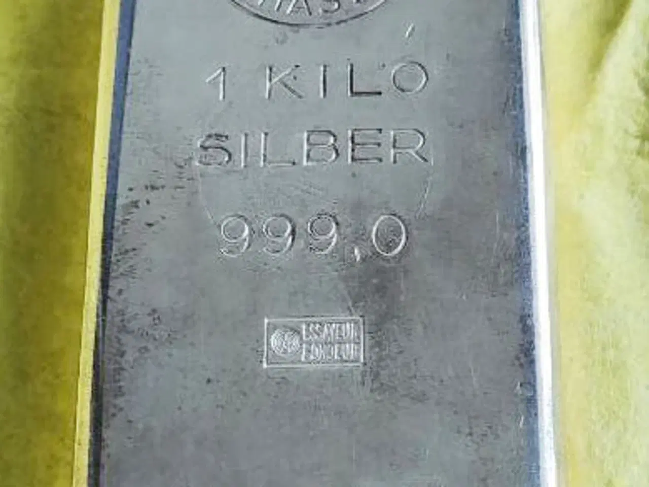 Billede 1 - 1 Kg 999.0 Finsølv Barre Tysk