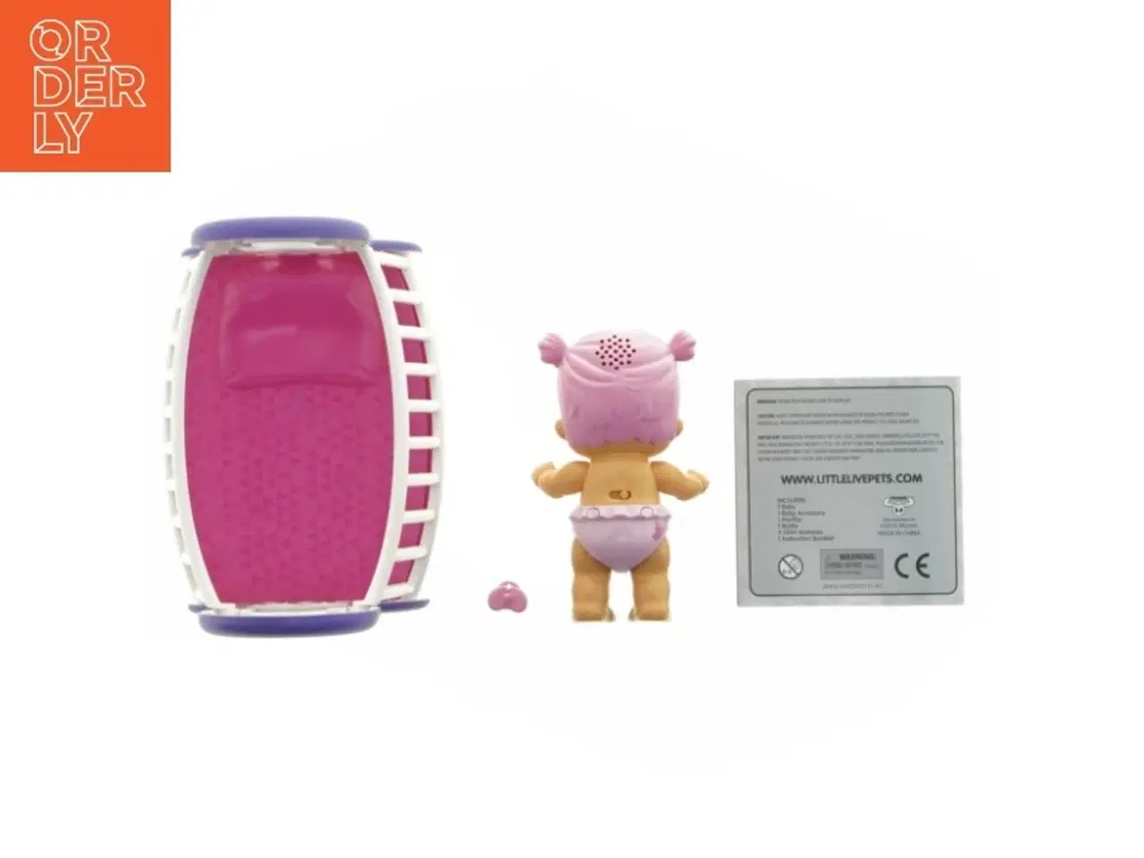 Billede 3 - Little Live Bizzy Bubs Legetøjsbaby med vugge og tilbehør