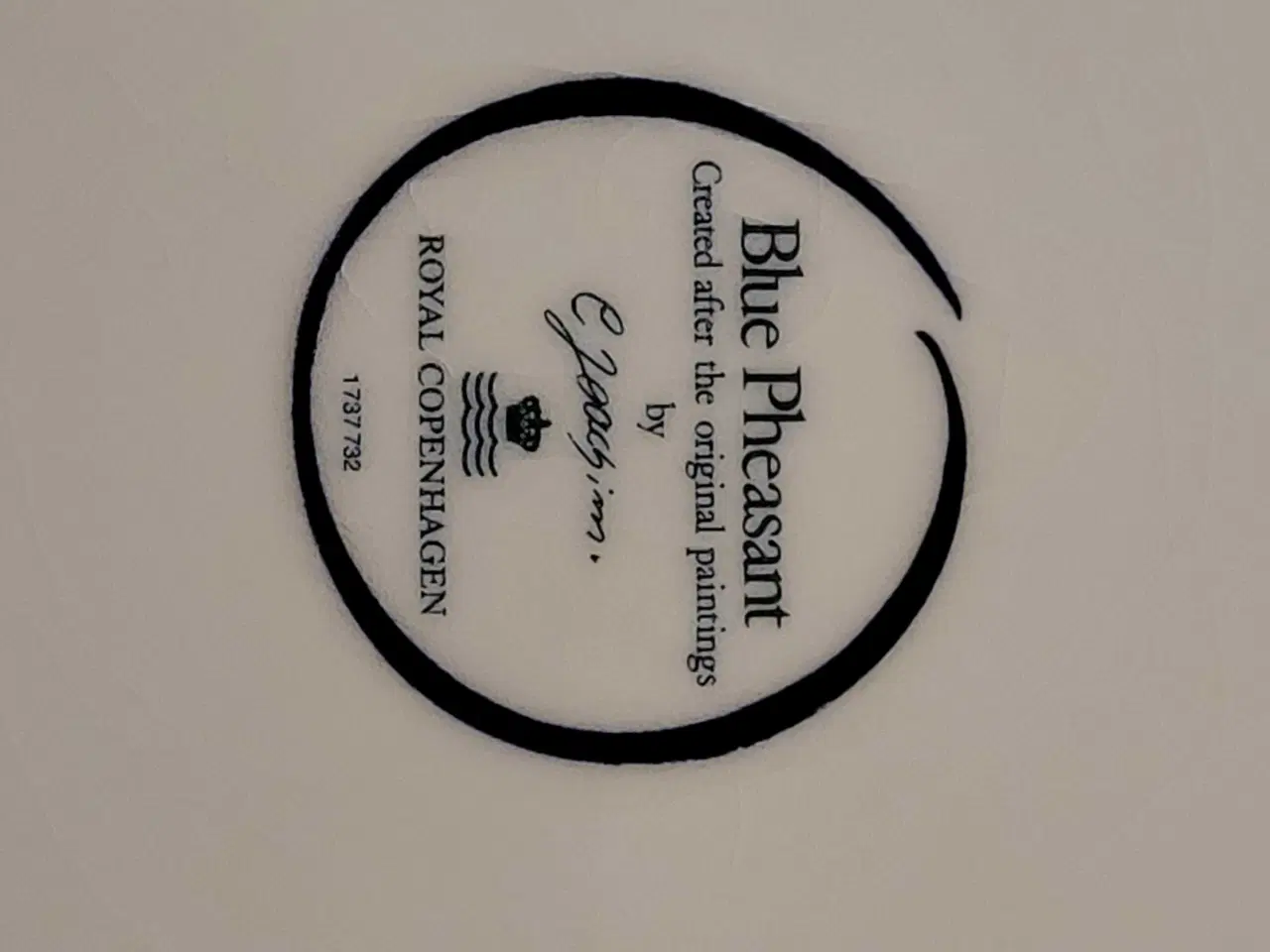 Billede 3 - Stort Royal Copenhagen Blå Fasan fad