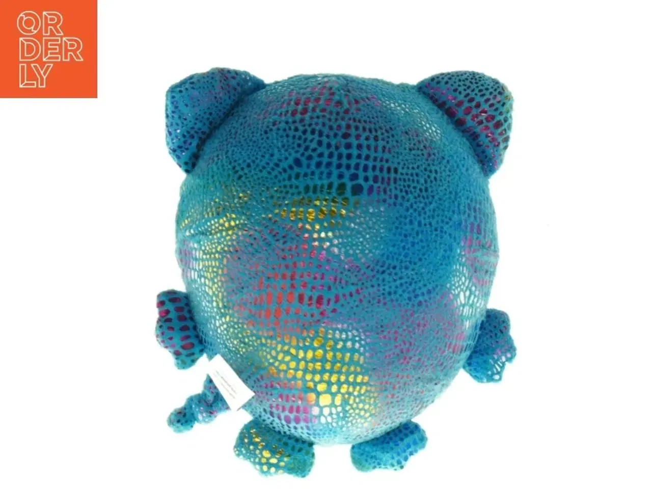 Billede 2 - Farverig plys skildpadde (str. 20 x 18 cm)