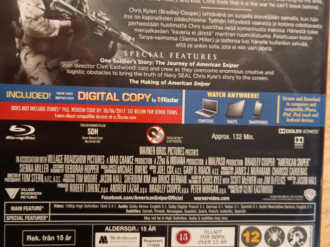 Billede 2 - American Sniper, på Blu-Ray.