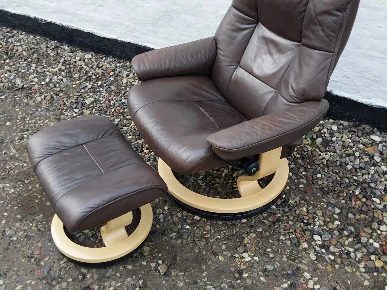 Billede 1 - Stressless mayfair læder lænestol. NYPRIS 21.998,-