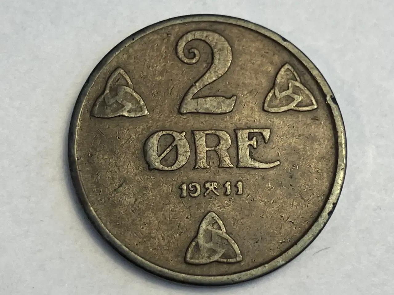Billede 1 - 2 Øre 1911 Norge