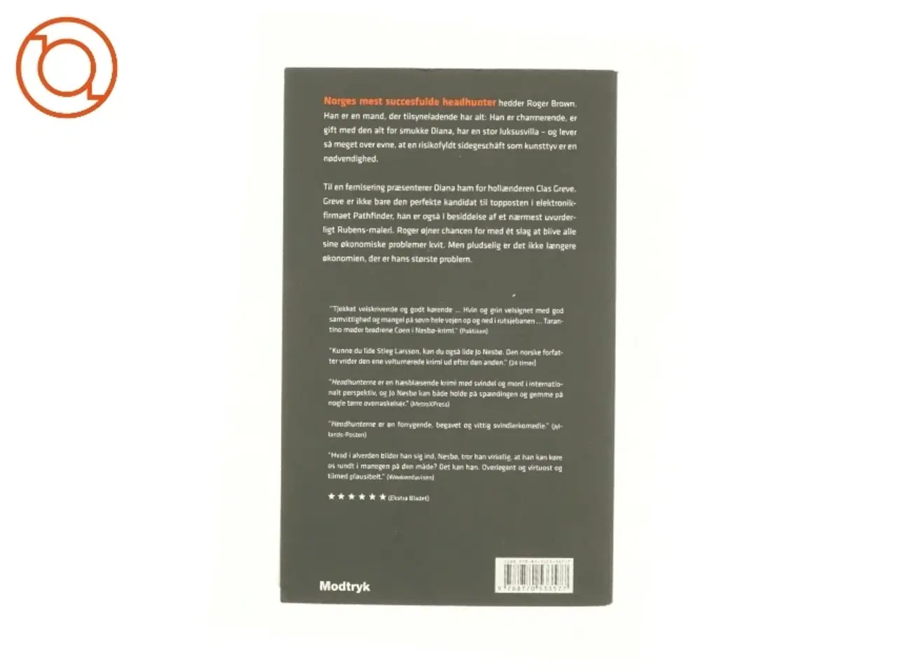 Billede 2 - Headhunterne af Jo Nesbø (Bog)