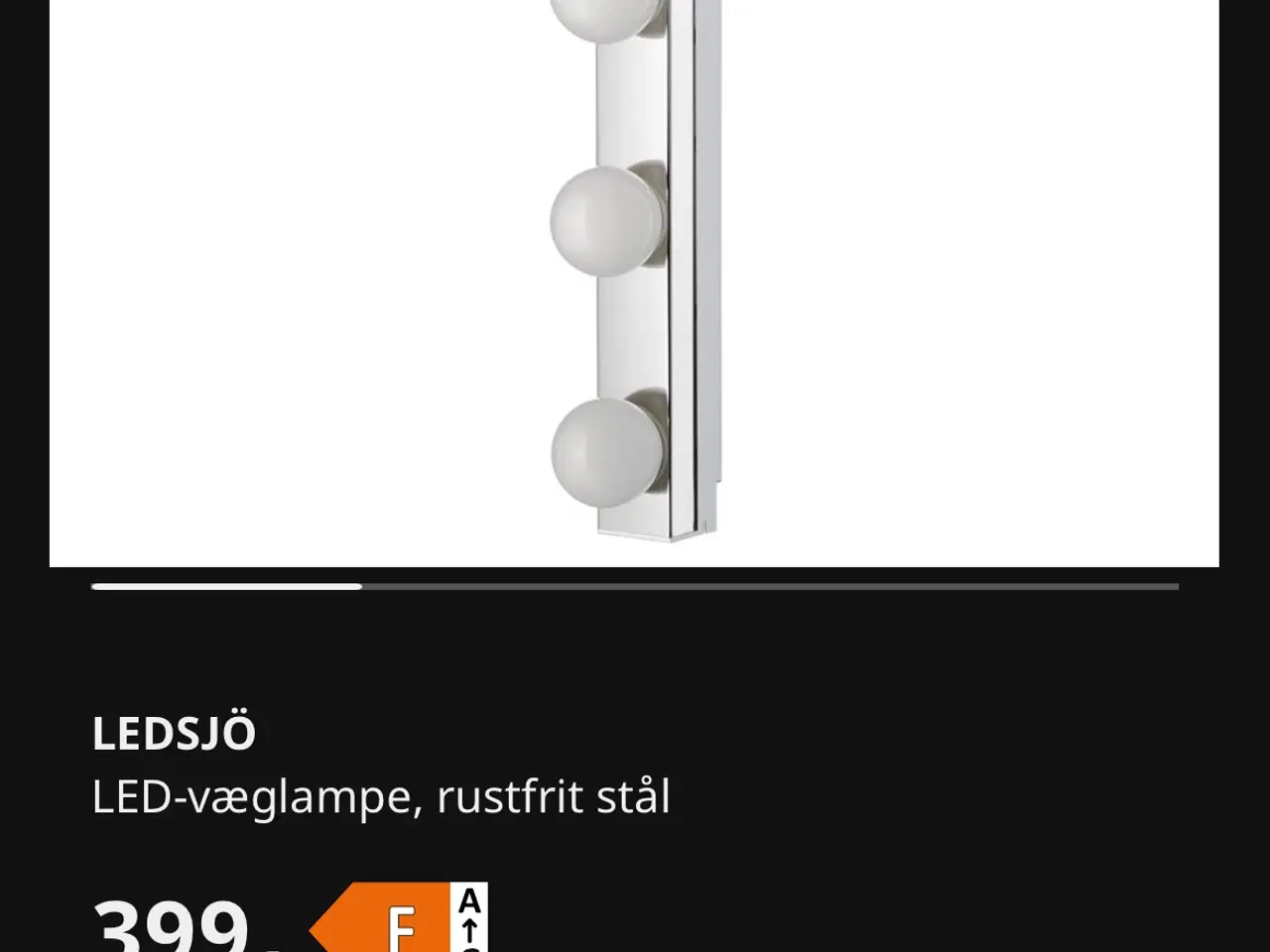 Billede 2 - Makeup lys ikea ￼