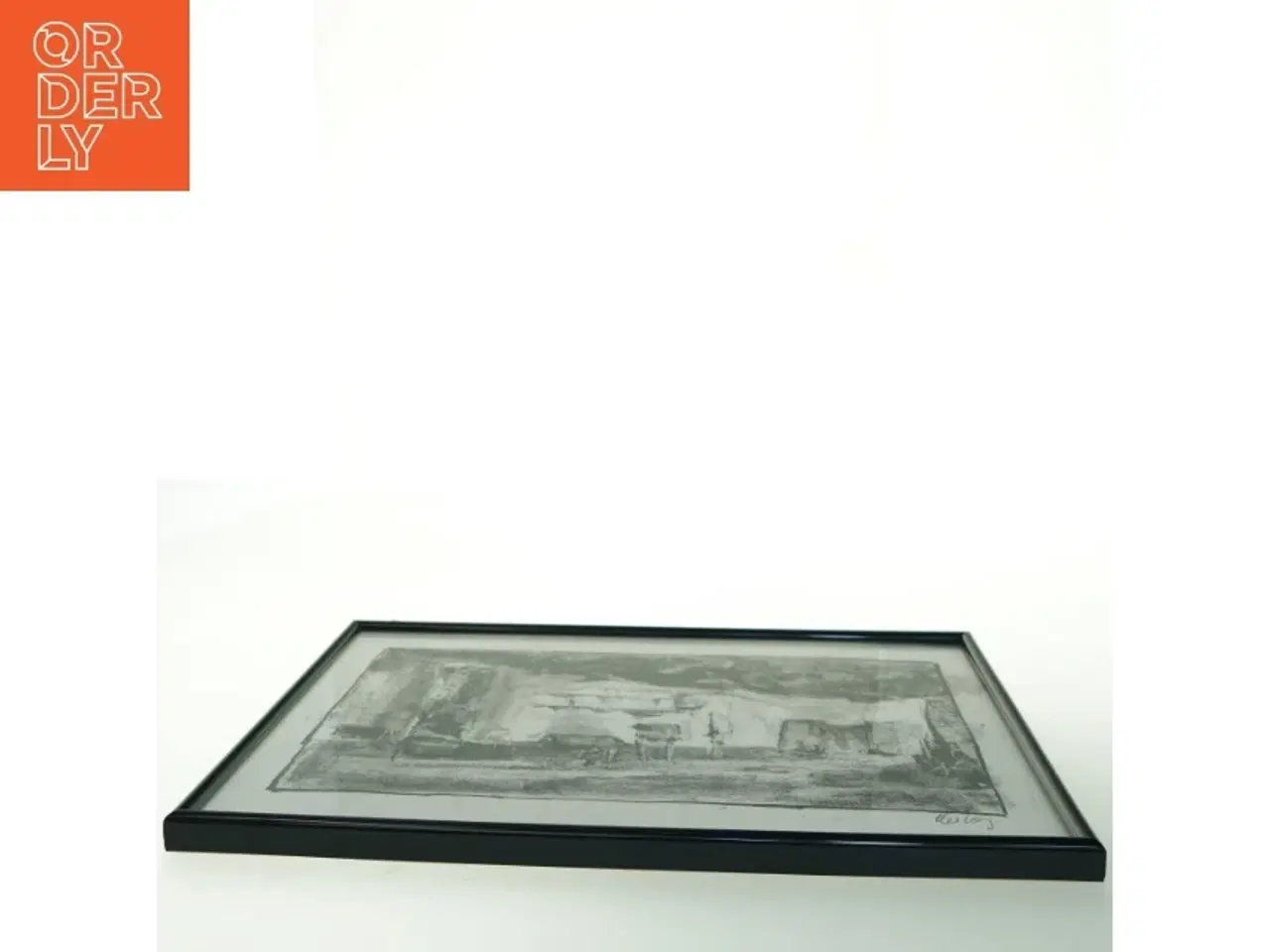 Billede 4 - Sort og hvidt billede i ramme (str. 41 x 31 cm)