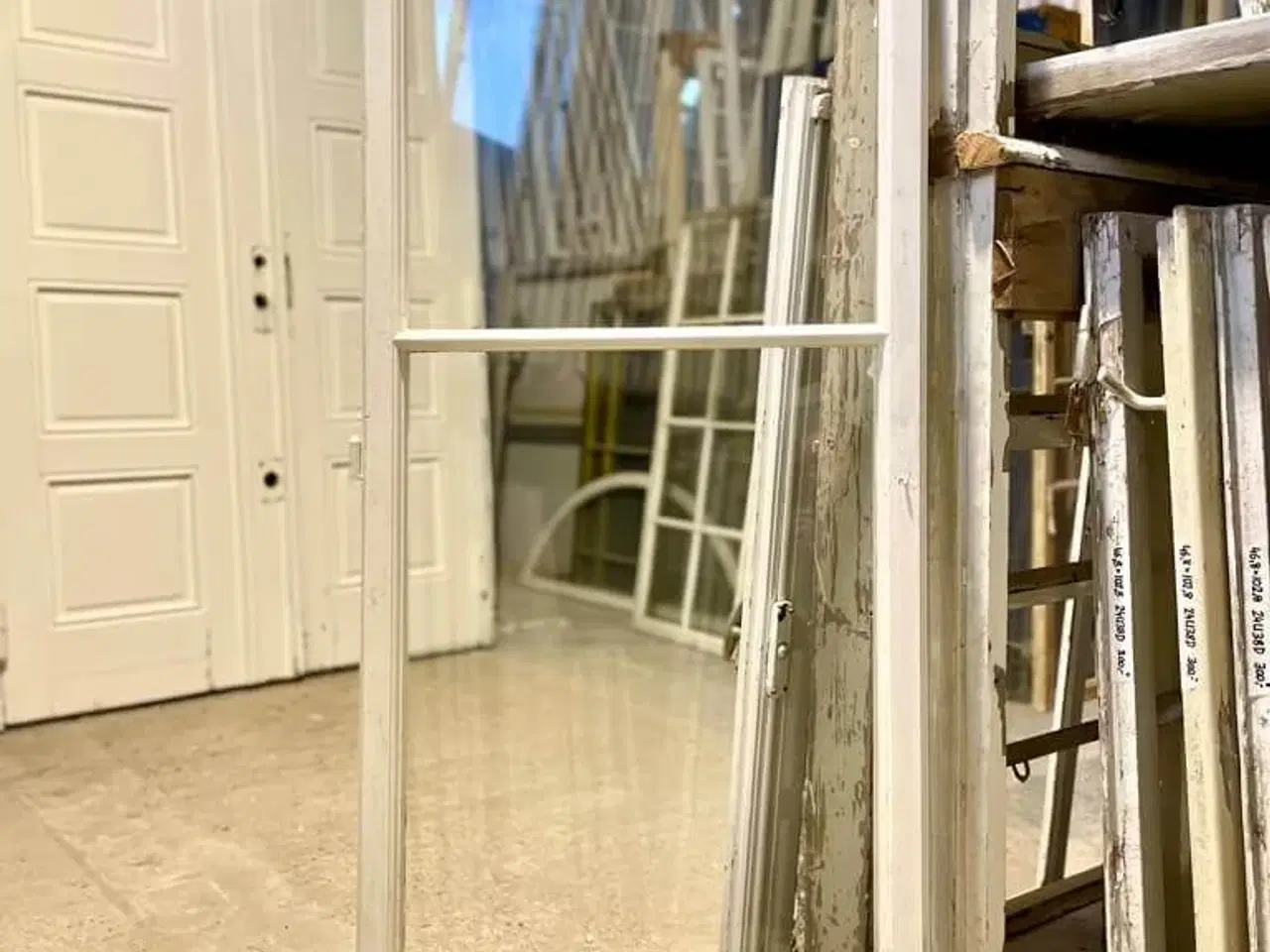 Billede 1 - Stor 2-ruders forsatsramme m. trukket glas