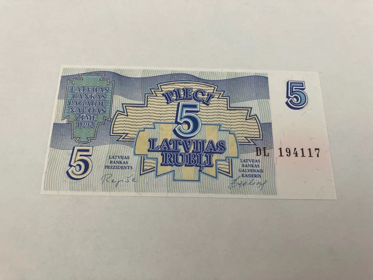 Billede 1 - 5 Rubli Latvia 1992