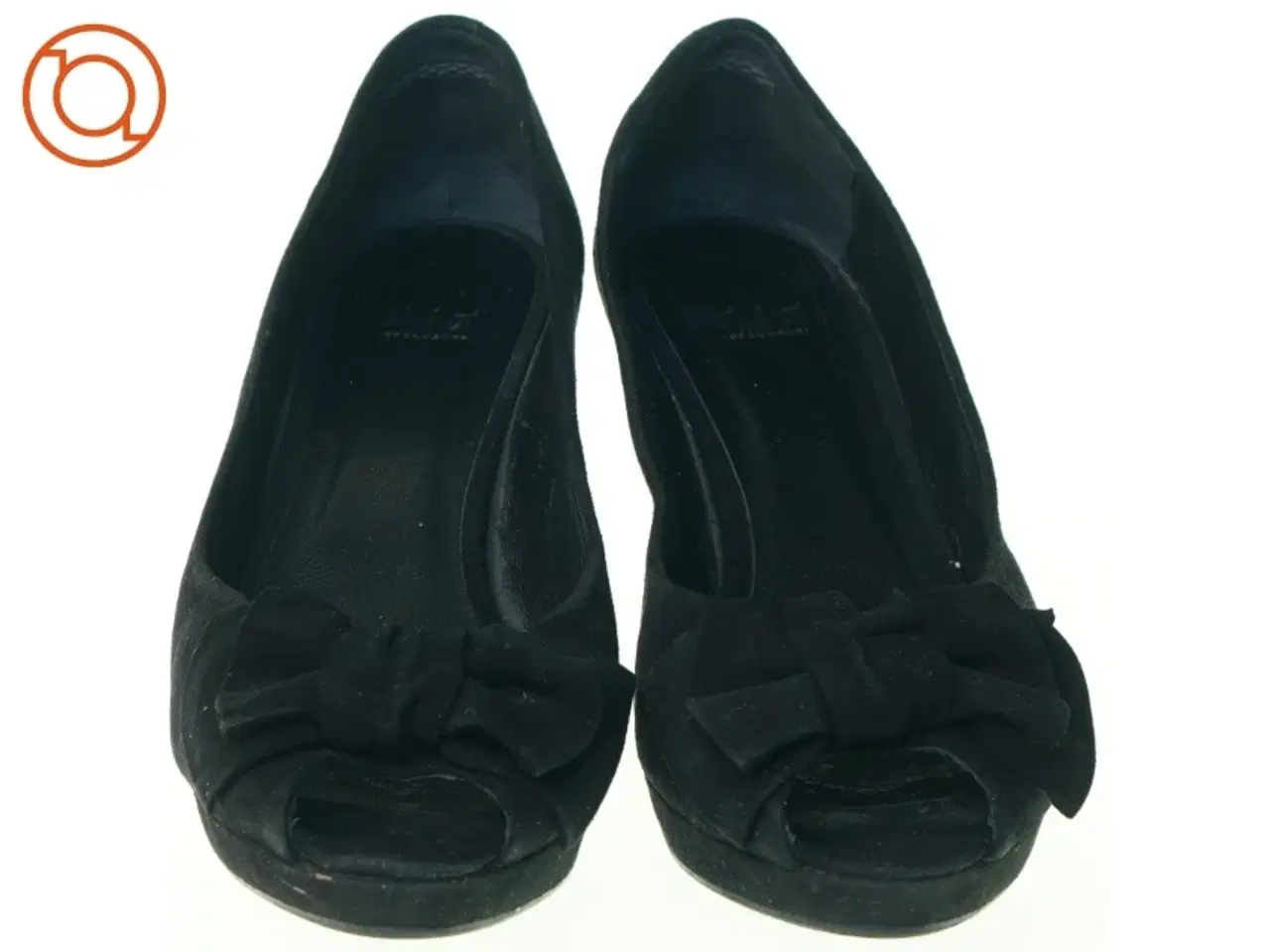 Billede 4 - Højhælede Peeptoe Pumps sko i Ruskind fra Billi Bi (str. 38)