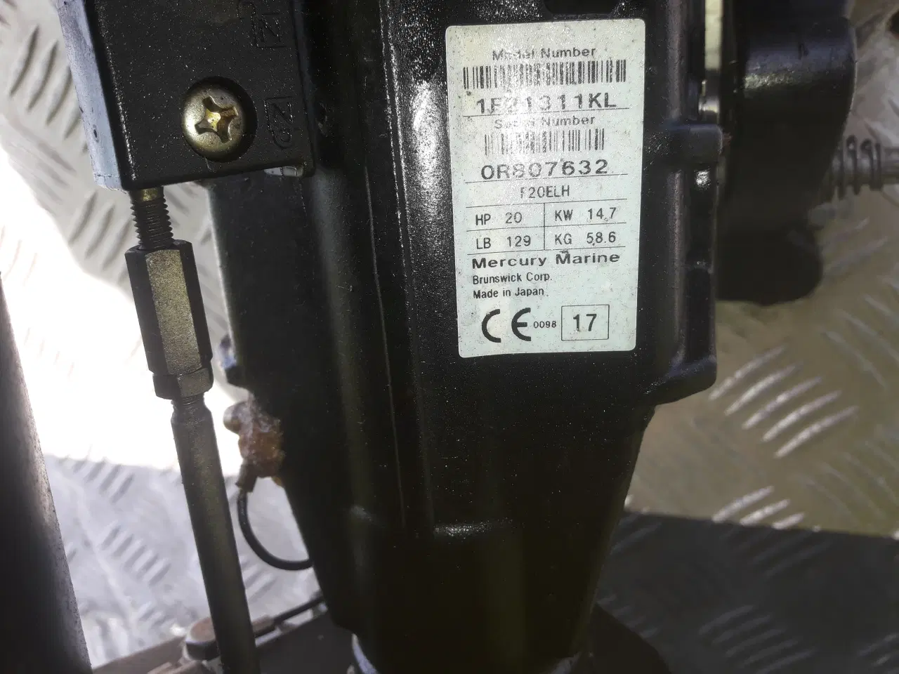 Billede 2 - Påhængsmotor 20 hk