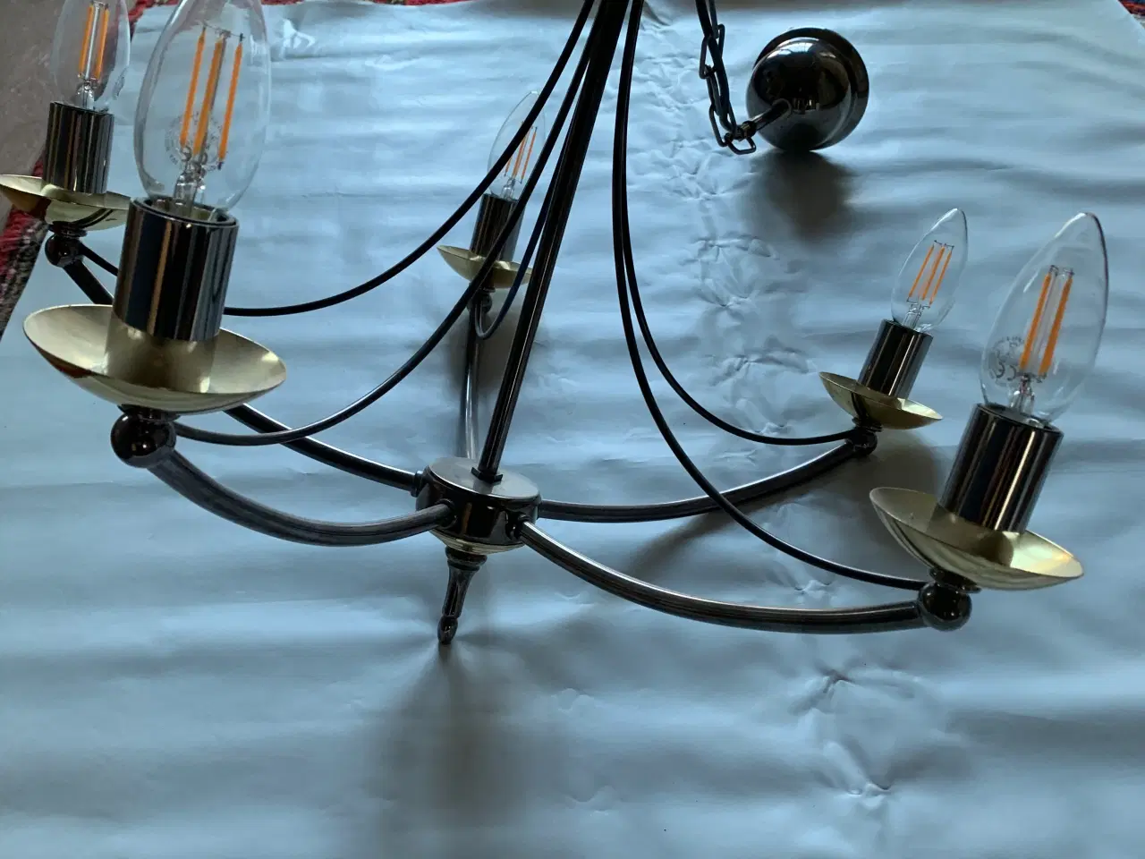 Billede 2 - Lysekrone med 5 arme