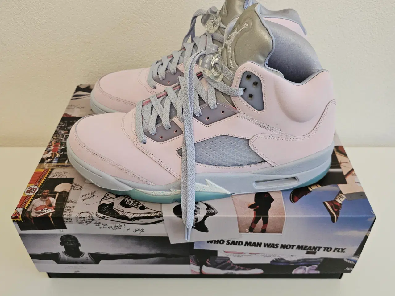 Billede 2 - Air Jordan 5 Retro Regal Pink – Perfekt stand!