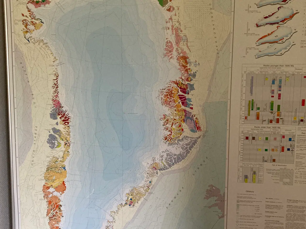 Billede 1 - Landkort over Grønland