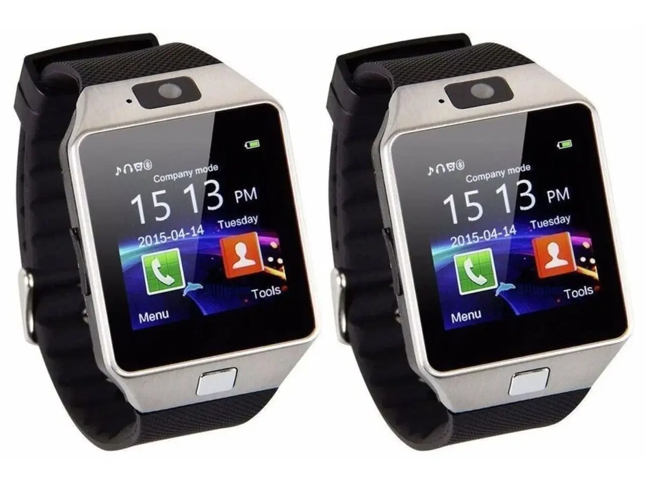 Billede 1 - 2 stk. Bluetooth UR/mobiltelefon m/SIM-kortlæser.