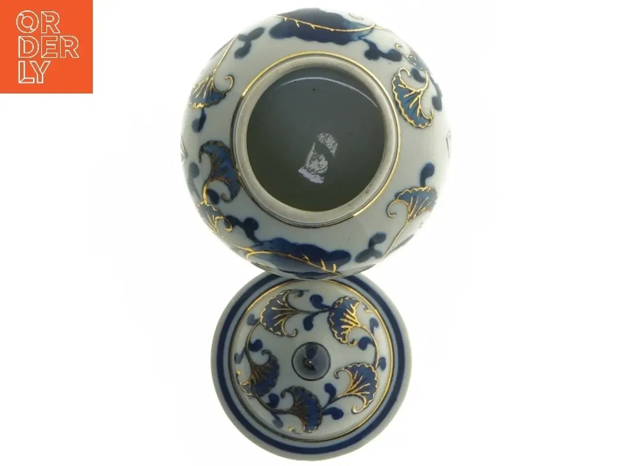 Billede 4 - Dekoreret krukke med låg (str. Ø 9,5x15 cm)