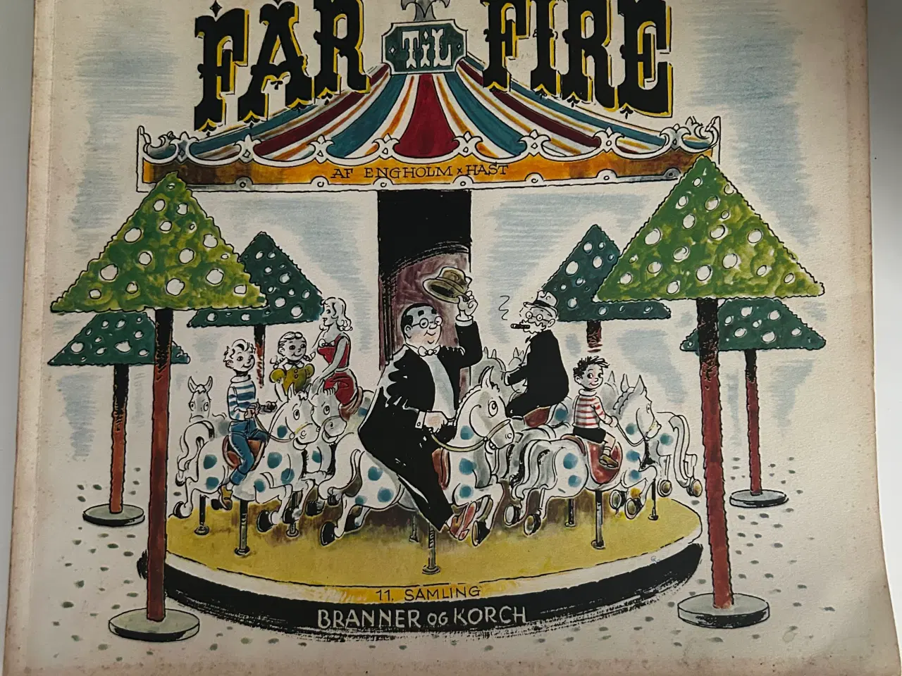 Billede 1 - Far til fire tegneserie